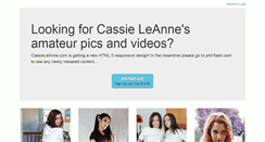 Desktop Screenshot of cassieleanne.com